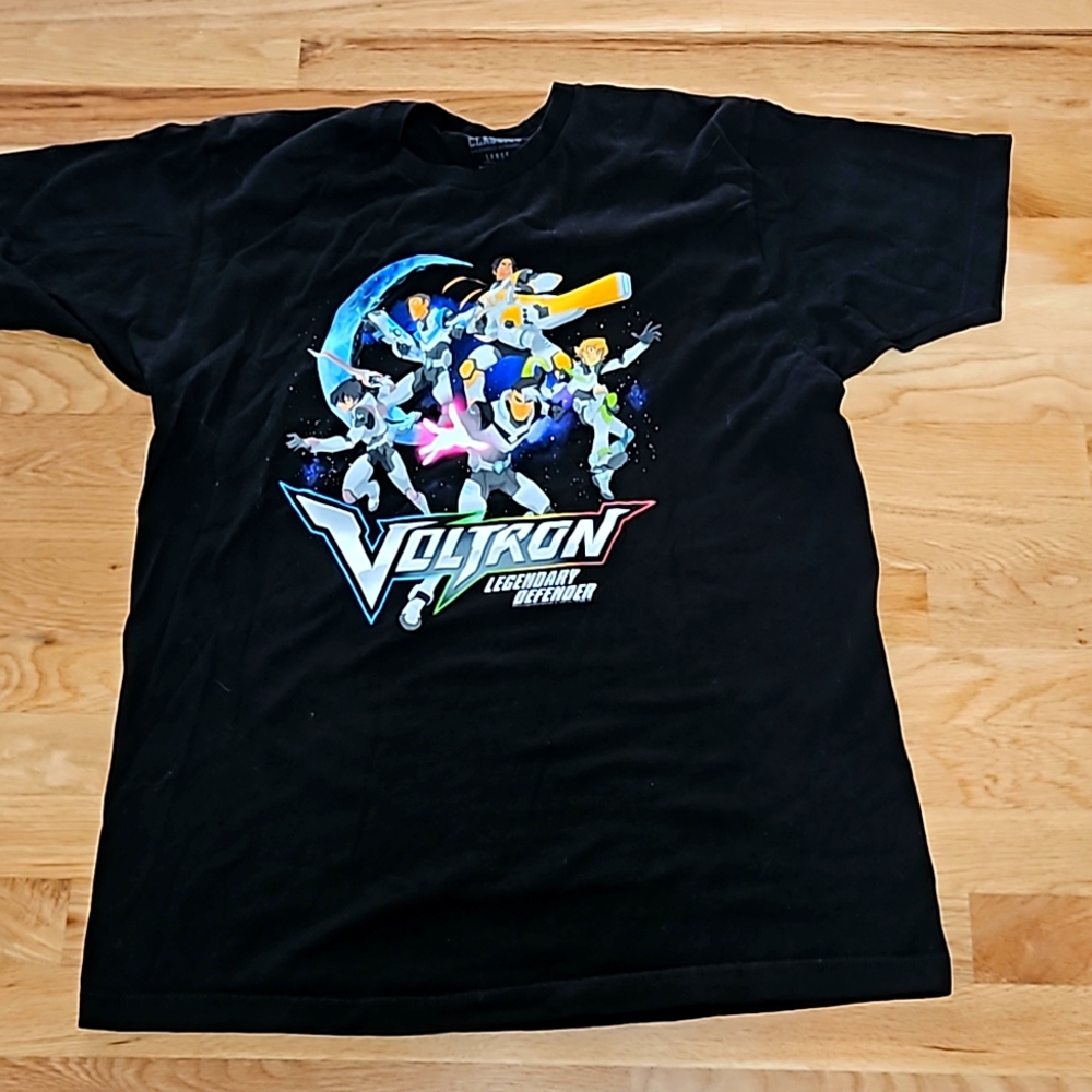 Voltron Black Tee Sz Large Fits Like Mens Size Large